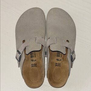 Birkenstock Gray Slip-On Clogs